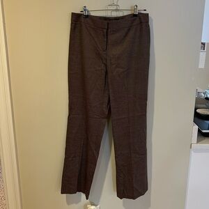 Lafayette 148 New York Brown Textured Pants
